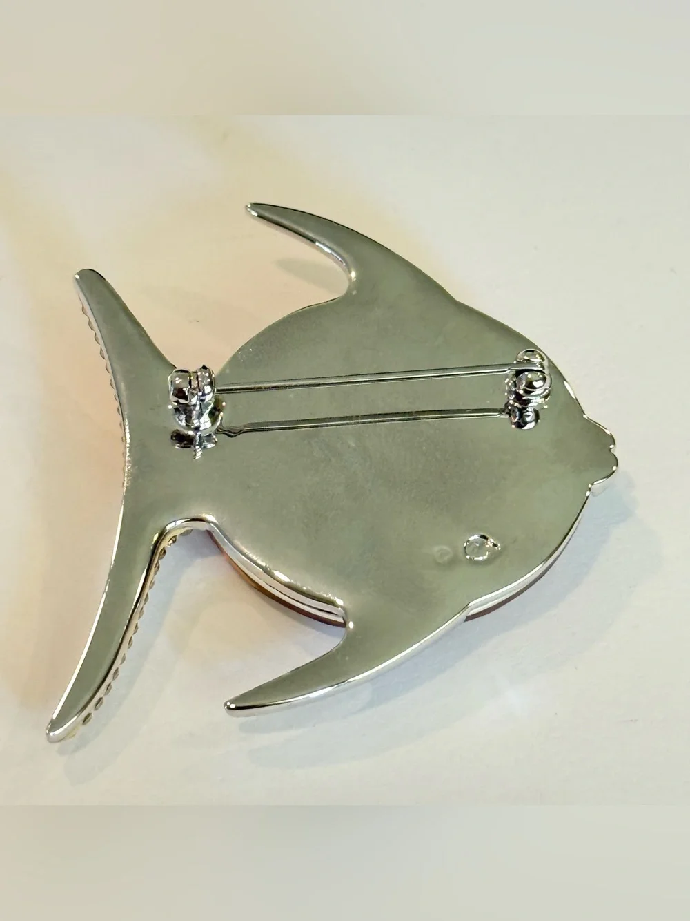 SWAROVSKI TOPAZ Paradise Fish CRYSTAL BROOCH RETIRED Rhinestones
